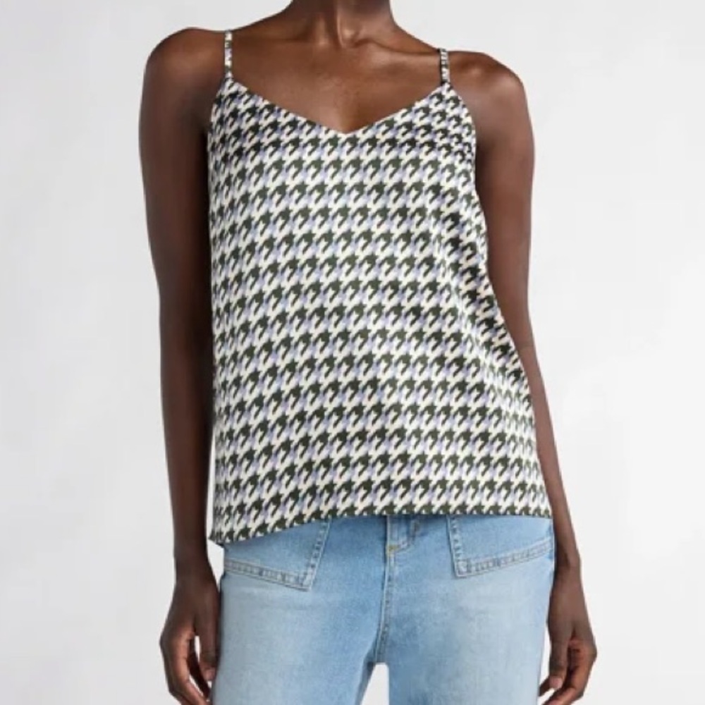 Scoop NYC Black and White Relaxed Camisole Top
